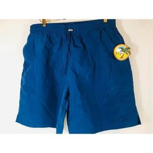 Jos A Bank Swimming Trunks Mens Sz XL Blue Swimsuit Mesh Brief Lined